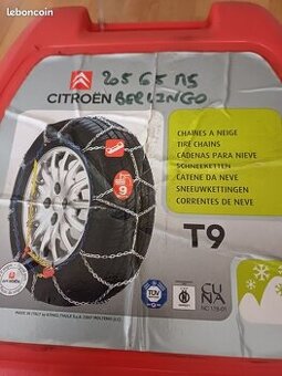 Citroen - nové,nepoužité orig.sněhové řetězy T9 - 205/65R15