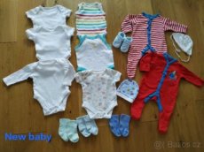 Body, dupačky, ponožky - 0-6 měs.
