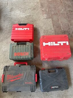 Kufry od nářadí , hilti, Bosch, Milwaukee