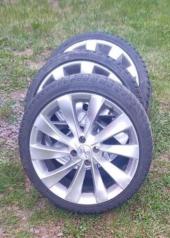 ALU 17" 4x100 205/40 R17 zimní, sada=6tis kč