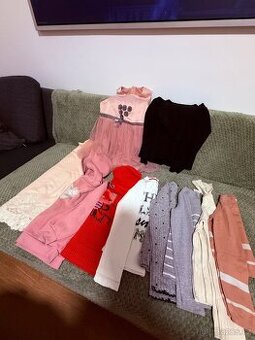 Set dívčího oblečení vel. 134-140 (9 ks) - skvělý stav