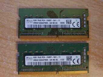 2x 8 gb ddr4 2400mhz do Notebooku (MemTest86 ok )