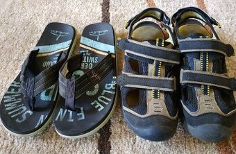 Pánské sandále a žabky, vel. 40