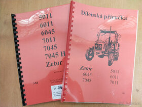 Katalog a dílenská příručka na Zetor 5011 - 7045