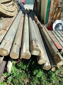 Prodám dřevěné kuláče pr. 135mm, délka 2.85-3,45cm