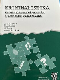 Učebnice KRIMINALISTIKA - k. taktika a metodiky vyšetřování