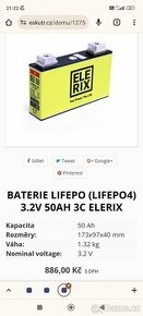 Lifepo4 baterie 50ah