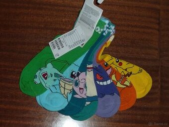 Nové-H&M-7x ponožky Pokémon na chlapce 25/27