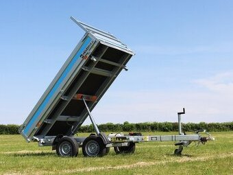 Sklopný přívěs, 305x180x35 cm, 2600 kg, elektrické sklápění