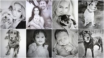 KRESBA PORTRÉTŮ PODLE FOTOGRAFIE