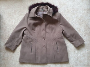 Dámský flaušový 3/4 kabát, velikost 58, nenošený