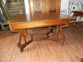 Jídelní stůl rozkládací secesní