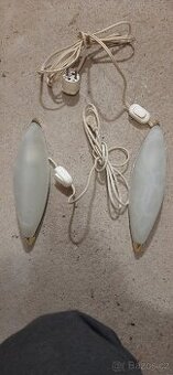 noční světlo, skleněná lampa