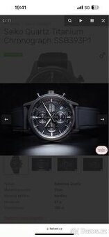 Seiko chronograph titanium (nové) hodinky