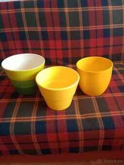 Keramické obaly na květináče- 6 ks