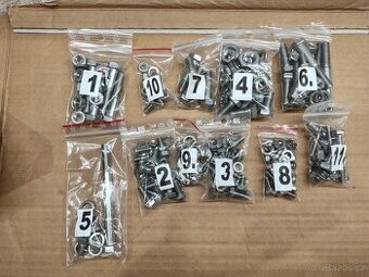 Sada šroubů Jawa ČZ 175/356 nerez