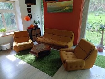 Retro sedací souprava JITONA. ČSSR 70.léta