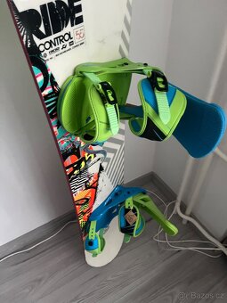 Prodám RIDE CONTROL 155cm v kombinaci 2 vázání.