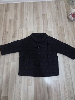 jarní černá bunda 3/4 rukáv vel. L