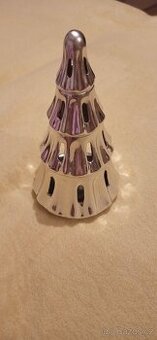 Yankee Candle stříbrný 5 Vrstvý svícen tvar vánoční strom