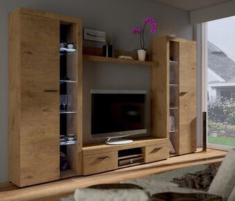 VELKÁ OBÝVACÍ STĚNA DUB LEFKAS