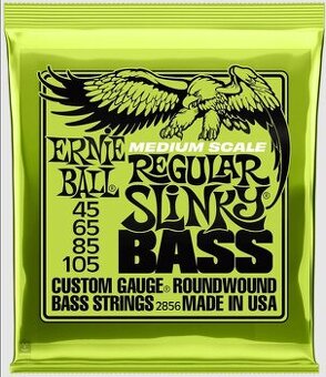 Baskytara - 4-strunova sada strún ERNIE BALL MEDIUM SCALE