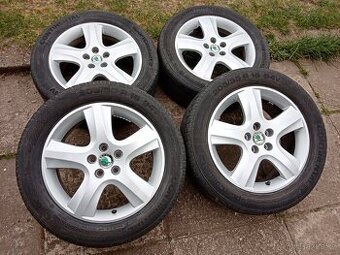 Obutá alu kola 16ky 5x100 ŠKODA VW SEAT AUDI - dobírka možná