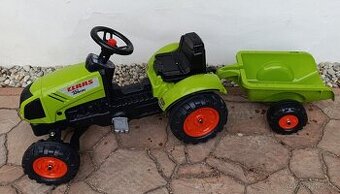 šlapací traktůrek Claas 410 arion s přívěsem - 1