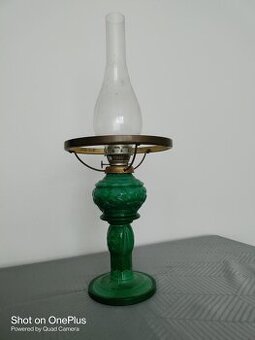 MALACHITOVÁ STAROŽITNÁ LAMPA VYSOKÁ 50.CM - 1