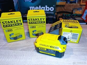 Baterie Stanley Fatmax 3x 4Ah - 800,- ks.
