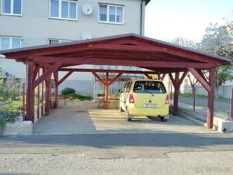 Garazove stani pro dve auta, pergola.