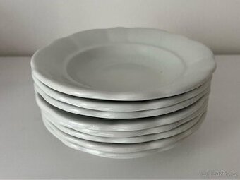 PORCELÁNKA DVORY GEBR. BENEDIKT - POLÉVKOVÉ TALÍŘE, 8 Ks