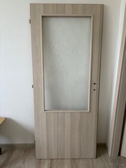 Solodoor interiérové dveře 80 se sklem CPL Dub Bělený