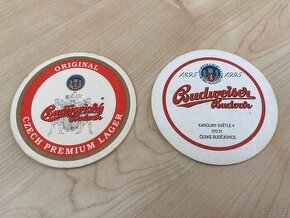 Pivní tácky Budvar