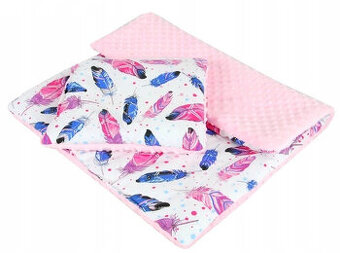 2 sada do kočárku minky s pírky