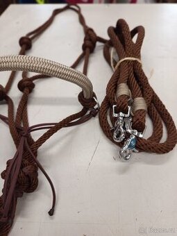 Provazová ohlávka a otěže FULL nové