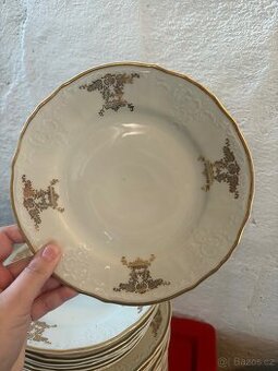 Sada 24 ks talířů Bernadotte, starožitné ČSR