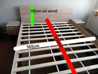 MANŽELSKÁ POSTEL - DVOJPOSTEL + noční stolky