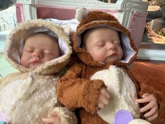 Realistická Reborm miminka dvojčátka