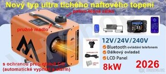 Naftové topení 2026 (Webasto++) 8kW 12/24/220V, CZ návod