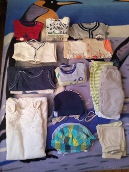 kojenecké oblečení (kluk) vel. 62+spací pytel