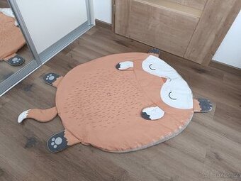 Hrací deka/podložka ABABU Liška + muchláček a chrastítko