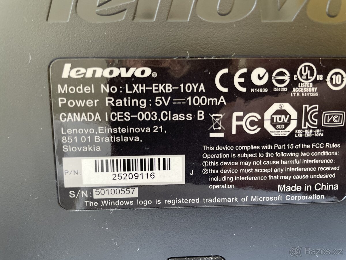 Klávesnice Lenovo nová, nepoužitá - 2