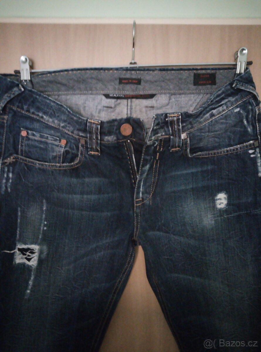 Luxusní italské džíny Seal Kay - 2