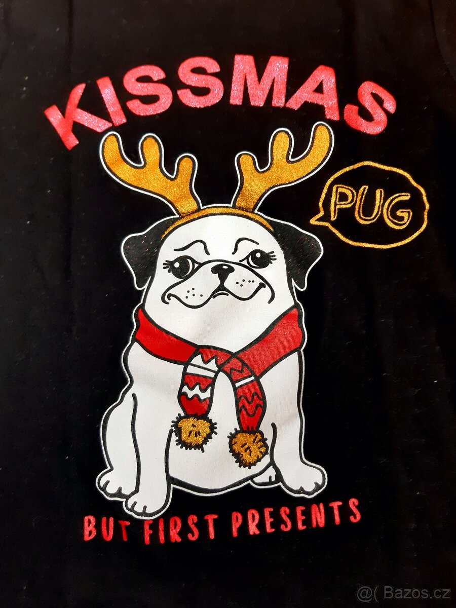 Černé tričko vel. 122 - 128 - 2