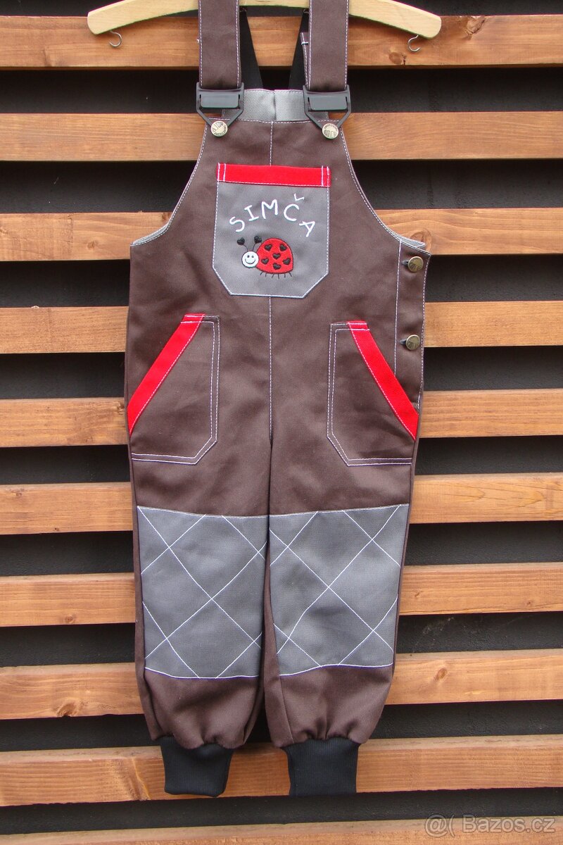 Dětské montérky s laclem od vel.92-152 - 2