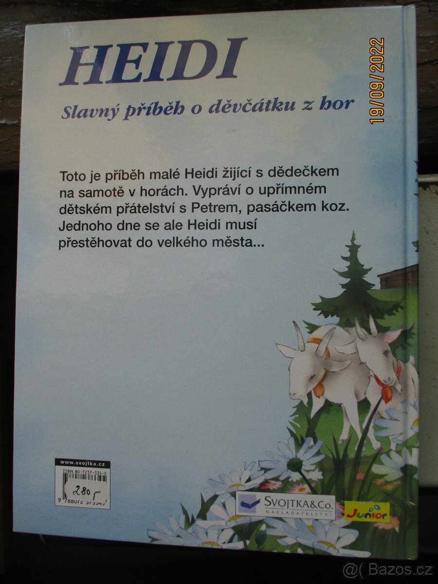 6/30-HEIDI -děvčátko z hor --- 1.VYDÁNÍ 2001 - 2
