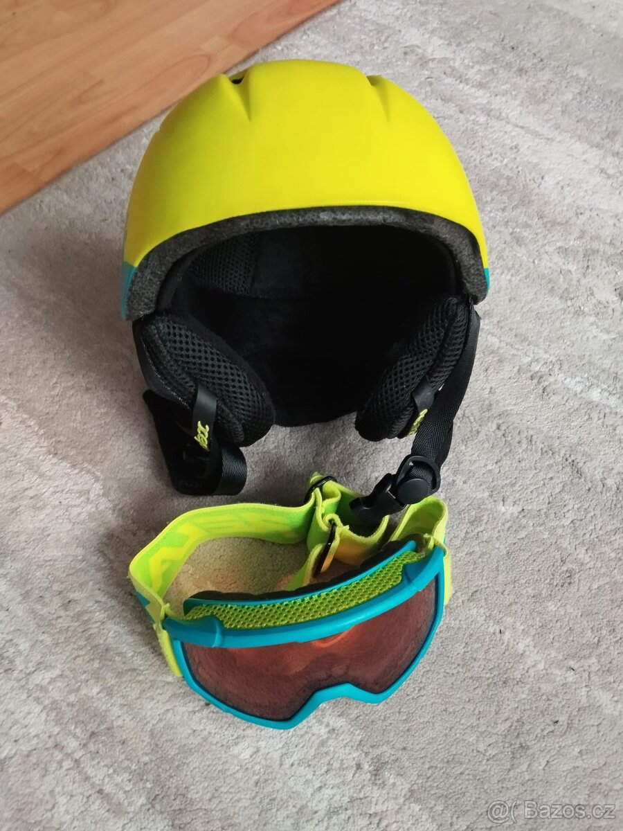 Dětska lyžařská helma relax Twister + brýle - 2
