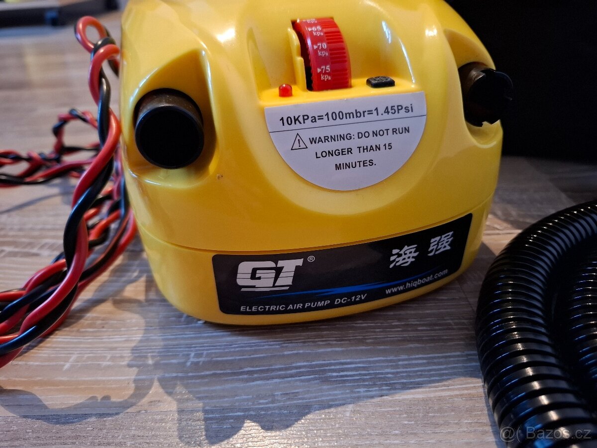 Raptor vzduchový kompresor pro nafukovací čluny - 2