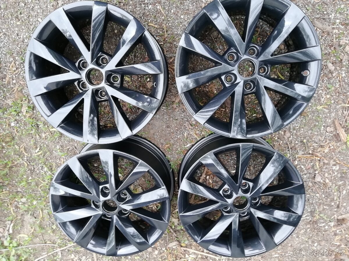 Prodám origo alu kola skoda octavie 3 fc 5x112 r16 alcatraz - 2